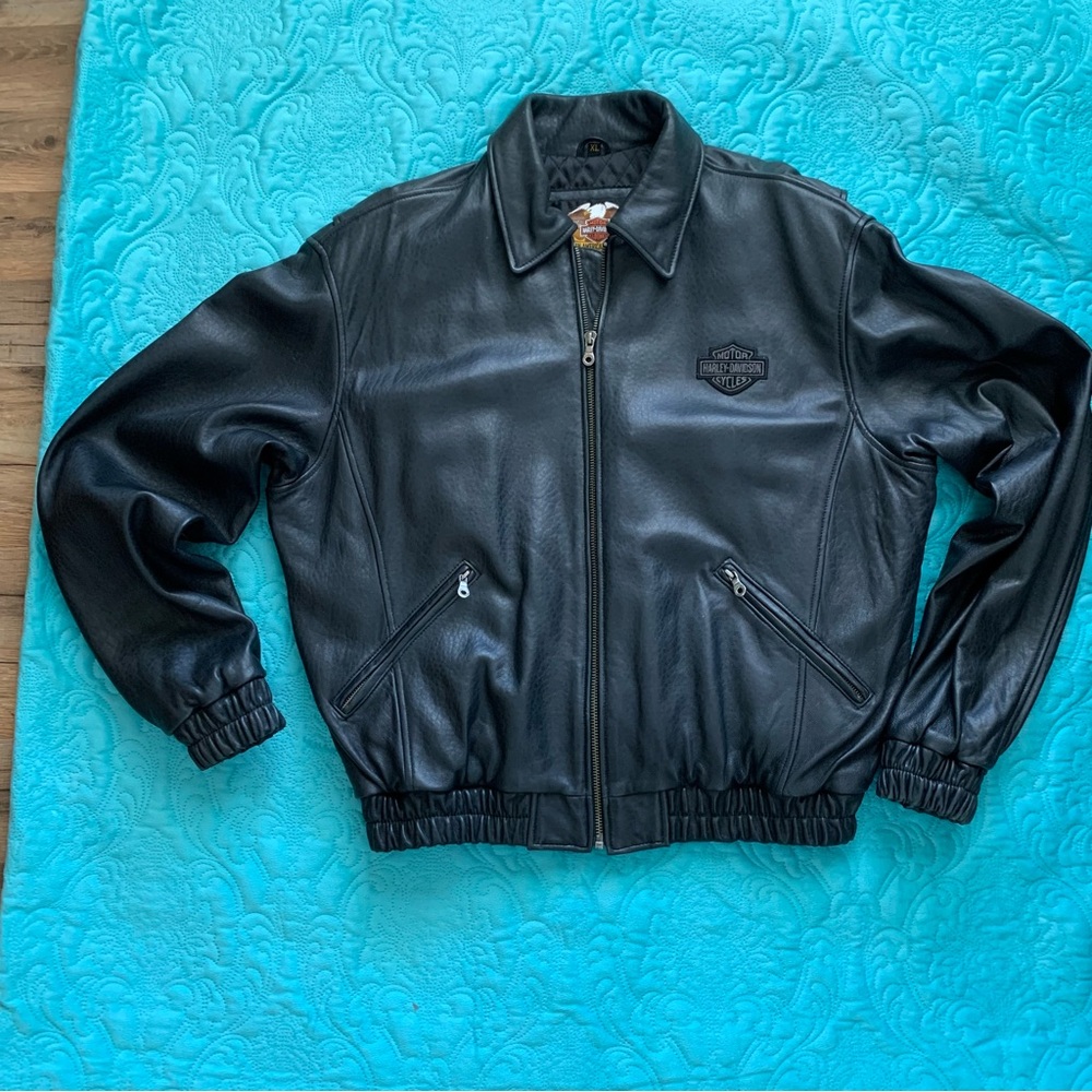 Men’s Harley-Davidson Black Leather Jacket.
